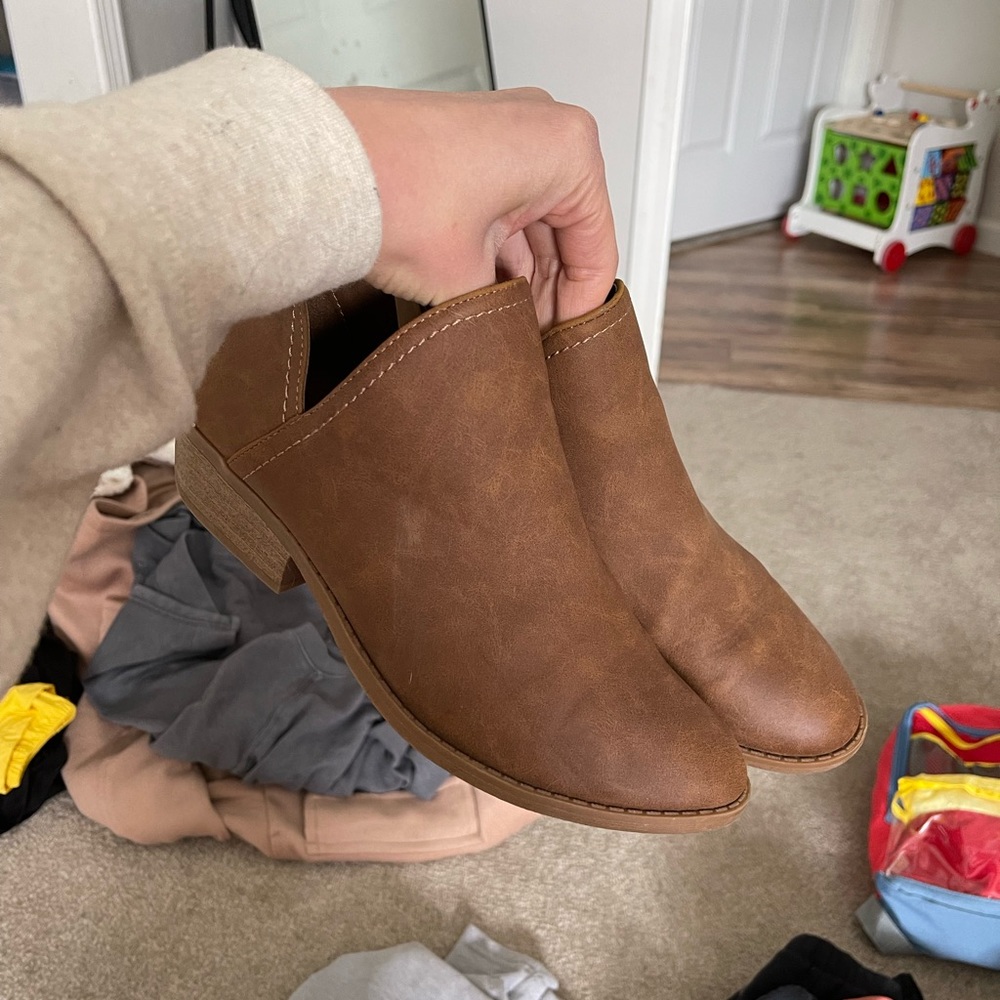 Brown booties